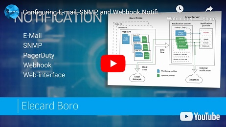 Configurazione delle notifiche e-mail, SNMP e Webhook